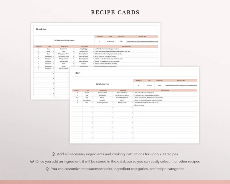 coplenty meal planner spreadsheet weekly meal planner template grocery list google sheets digital meal planner meal planning spreadsheet