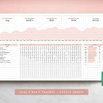 Goal & Habit Tracker Spreadsheet Template for Google Sheets